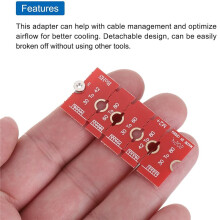 Adaptateur D'Extension SSD M.2 4 Pièces, 2230/2242/2260/2280 NGFF NVME, Carte PCB pour Boîtier D'Ordinateur, Rouge Vert