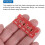 4 Pack M.2 SSD Extender Adapter, 2230/2242/2260/2280 NGFF NVME Extension Bracket PCB Board for Computer Case, Red Green 4