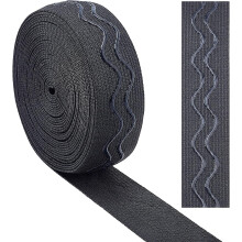 Elastic Ribbon Tape 1 inch x 5 yards black non-slip