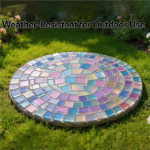 100-Pack Iridescent Acrylic Squares for DIY Projects, Rainbow Holographic Acrylic Sheets 1.18 X1.18in