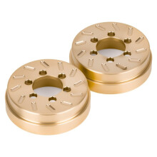 4Pcs 62g Brass Internal Wheel Weights for 1.9"/2.2" Rims, Compatible with SCX10 TRX4 TRX6 1/10 RC Crawler Upgrade