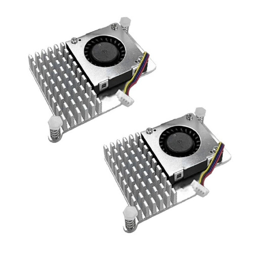 2 Conjuntos para Raspberry Pi 5 Active Cooler com Ventilador para Dissipação de Calor Eficiente 1