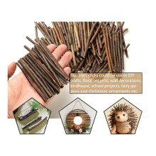 120 Pieces Sticks Wood Sticks DIY Log, Twigs Length 10cm 0.1-0.2 in Natural Crafts Branches Photo Props