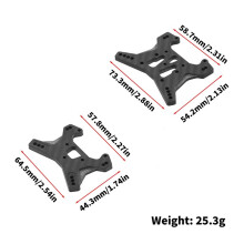 Voor LEILALUO SBK10 Koolstofvezel voor- en Achtervering Torenplaat RC Auto Upgrade Onderdelen Accessoires