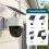Supporto A 4 Pacchi Compatibile con per  SoloCam S340 E30 E42 e 4G LTE Cam S330, Supporto da Parete Resistente Alla Ruggine per Esterni 3