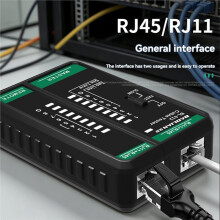 BAOLIAN Network Cable Tester for RJ11 RJ45, Ethernet Wire Tool LAN Continuity Test, Suitable for Cable Maintenance