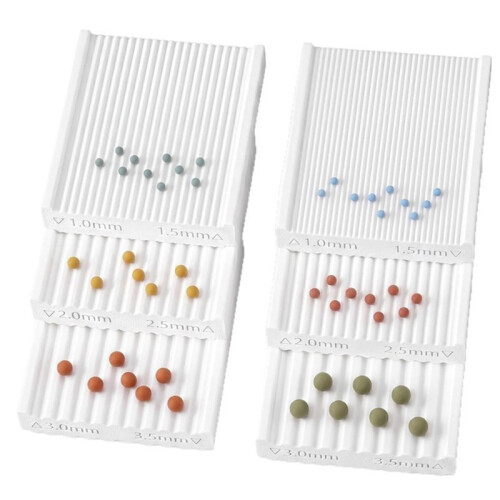 6 Pcs Polymer Clay Bead Roller Tool, 6 Sizes Clay Roller Set Round Beads Maker for Crafting Uniform Round Beads