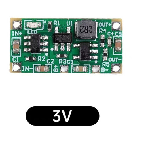 5Pcs 4.2V to 3V Output - Buck Step Down Power Module 4.2V to 3V Step-Down Module Replace AA AAA Dry Battery 1