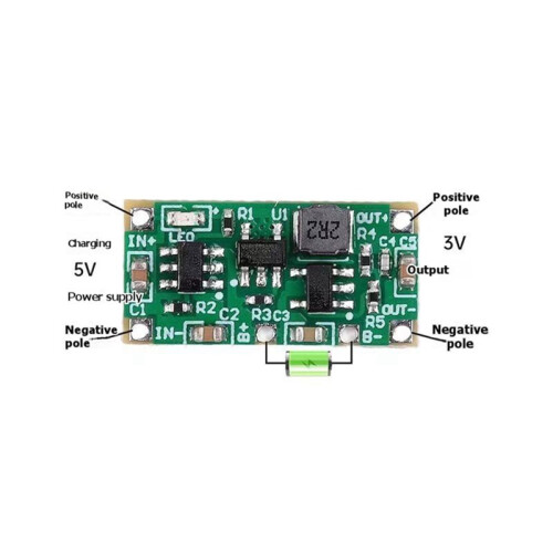 5Pcs 4.2V to 3V Output - Buck Step Down Power Module 4.2V to 3V Step-Down Module Replace AA AAA Dry Battery 2