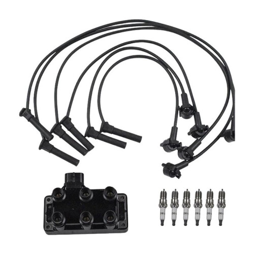 FD480+26686+41-962 Ignition Coil Ignition Wire  Set for  Explorer V6 4.0L Mustang 1