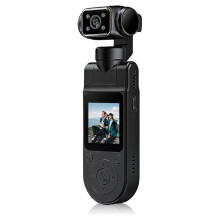Fotocamera Tascabile Portatile 4K con Corpo  Rotabile e Schermo LCD per Viaggi All'Aperto, Sport e Vlog