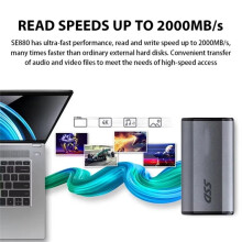Elite SE880 Externe SSD Draagbare Solid State Drive 1TB USB 3.2 Gen2 X2 Type-C PSSD Harde Schijf voor Pc en Laptop