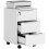 Three-Drawer Locking Filing Cabinet - White 1