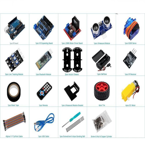4WD  Robot Car Kit for   R3  Electronic Robotic Kit 2
