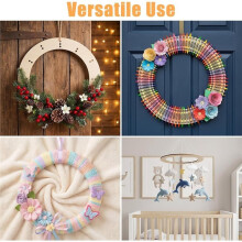 11,82 Zoll 10er Pack Unfertige Holzkranzringe für Bastelarbeiten, für DIY Blumenkranz-Girlanden, Weihnachten, Hochzeiten, Feiertage