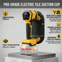 Electric Vacuum Suction Cup 250KG Heavy Duty Vacuum Lifter with Digital LCD Display for 20V Max Battery