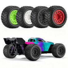 RC Off Road Buggy Tires Replacement Wheel Tyres for 1/14 1/16 MJX RC Truck ARRMA Kraton Black