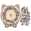 Cat-Shaped Wooden Jigsaw Puzzle Colored 135-Piece 7
