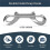 10PCS 4.7" Double Ended Bolt Snap Hooks - Rust-Proof 220Lbs Capacity for Dog Leash, Hammock & Key Holder 6