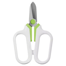 DELI Floral Stem & Leaf Shears,Ergonomic TPR Soft-Grip Handle, 4mm Stainless Steel Blades for Gardening & Flower Arrangement