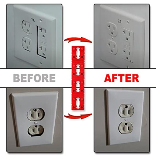 Socket Spacer Kit-Includes 96 Socket Washers + 30 Screws, Perfectly Repairing Electrical Sockets. 1