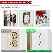 Socket Spacer Kit-Includes 96 Socket Washers + 30 Screws, Perfectly Repairing Electrical Sockets.