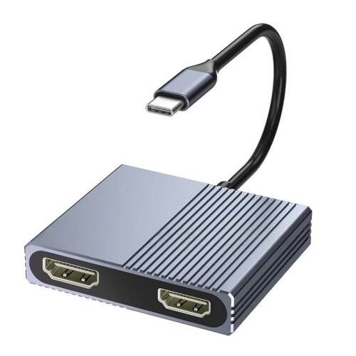 USB C to Dual -Compatible Adapter, 4K@60Hz -Compatible Splitter Extended Display Dual -Compatible Adapter 1