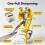 Stainless Steel Knife Sharpener Tool, Professional Maintenance Sharpener for Kitchen Knives Quick Sharpening 6