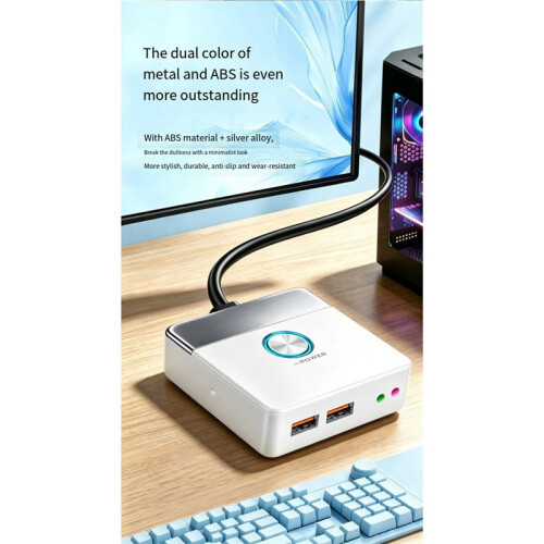 Computer Desktop Power Control Switcher Internet Bar Desktop Anti-Theft  Extension Cable External PC  B 2