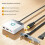 Computer Desktop Power Control Switcher Internet Bar Desktop Anti-Theft  Extension Cable External PC  B 5