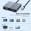 USB C to Dual -Compatible Adapter, 4K@60Hz -Compatible Splitter Extended Display Dual -Compatible Adapter 6