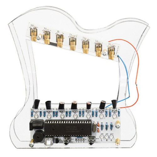 DIY Optical Sensing Harp Soldering Kit, 7‑Note Scale Player, Photoresistor Based STEM Soldering Training Set 1
