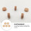 Water Key Trombone Corks Wood Color 5 Pcs 3