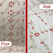 Kit de Sistema de Nivelación de Azulejos con Alicates, 300 Clips y 200 Cuñas Reutilizables de 1/8 Pulgada para Azulejos de Piso y Pared