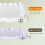 Conjunto de 5 Molduras Magnéticas com Borda para Refrigerador, 2,36 X 3,54 Polegadas, Ímãs de Acrílico para Geladeira 6