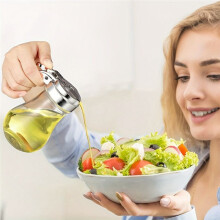Syrup Dispenser, No Drip Glass Syrup Bottle for Maple Syrup, Honey Dispenser, Dishwasher Safe Glass Syrup Container