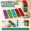 Polymer Clay Thickness Guide , 5 Color-Coded Thickness Cutting Tools (2mm, 3mm, 4mm, 5mm, 6mm),3D Printed 2
