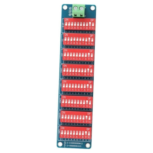 0.1-9999999R Programmable Resistor Resistance Board PCB Module Eight-Segment 1% Accuracy 0.1-9999999MΩ 0.1 -9999999Ω Ohm 1