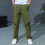 Boys' Green Stretch Chino Pants with Pockets, Size 8-9 2