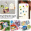 Pacote com 50 Ímãs de Quadro de Foto Quadrados de Acrílico Transparente de 2x2 Polegadas para Scrapbooking DIY e Decoração de Escritório 3
