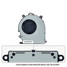 Dock Zilveren Koelventilator voor FL8X K20A001 K20A WD19TB WD19 19S TB 0C96VF Vervangende Koelventilator
