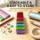 Polymer Clay Thickness Guide , 5 Color-Coded Thickness Cutting Tools (2mm, 3mm, 4mm, 5mm, 6mm),3D Printed 5