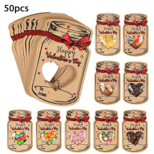 Valentine's Day Cards with Treat Bags 50 Pack