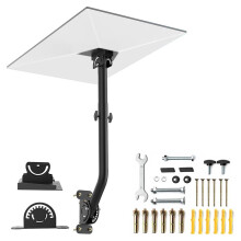 Soporte para Gen 3/4/4X para Starlink, Kit de Plato Ajustable para Pared/Techo con Poste Rotatable de 360 y Adaptador de Tubo Gen 3