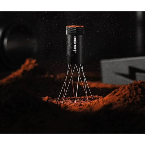 MHW-3BOMBER WDT Tool Espresso Distribution Tool with Magnetic Stand,Adjustable Range Coffee Spike Stirrer Dosing Funnel Set B 2