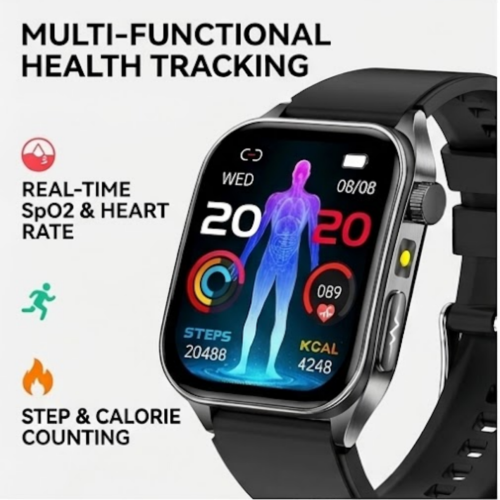 New E810 Smart Watch with Bluetooth Calls, Blood Glucose, Oxygen Oxygen, U 1