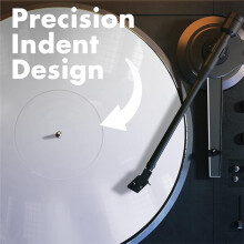 Turntable Mat, Platter Slipmat for 12" Vinyl Vintage Record Player, Antistatic Cover, Reduces Noise & Sounds From Static