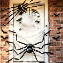 4D Halloween Pająk Balon Gigantyczny Czarny Pająk Folia Balon Dekoracja na Halloween Przyjęcie na Zewnątrz Wewnątrz Dekoracja Horror