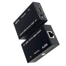 60M för -Kompatibel Extender 1080P HD Till RJ45 Nätverksförlängare Via CAT5e CAT6 LAN Förlängare för PS4 TV PC Laptop
