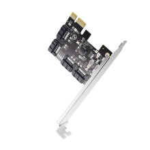 Placa de Expansão SSD de 4 Portas PCIe 3.0 para Adaptador 3.0 Placa Chip ASM1064 para PC